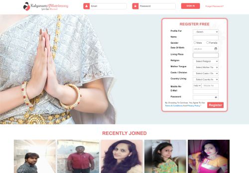 
                            2. Kalyanam Matrimony: Best Matrimonial in Chennai | Marriage portal