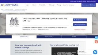 
                            7. KALYANAMELA MATRIMONY SERVICES PRIVATE LIMITED ...