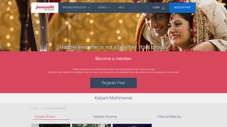 
                            5. Kalyani Matrimonial - Matrimony - Kalyani Marriage - Jeevansathi.com