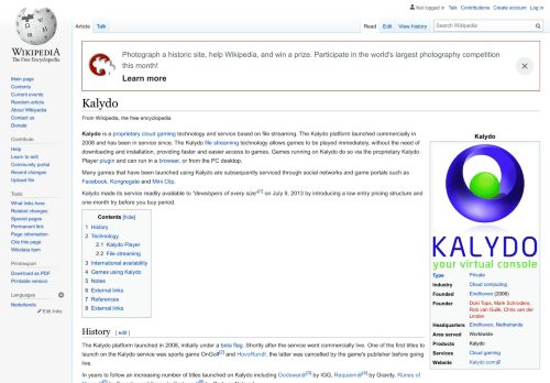 
                            10. Kalydo - Wikipedia