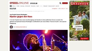 
                            7. Kamasi Washington: Ein Hipster gegen den Hass - SPIEGEL ONLINE