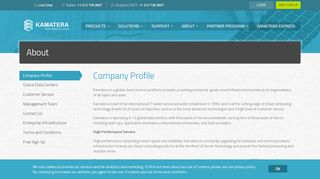 
                            12. Kamatera | About | Company Profile