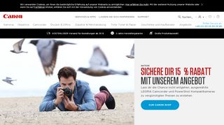 
                            1. Kameras, Drucker, Objektive, Tinte & mehr — Canon Deutschland Shop