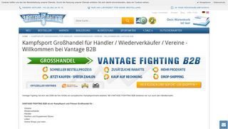 
                            2. Kampfsport Großhandel für Händler ... - Vantage-Fighting