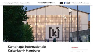 
                            8. Kampnagel Internationale Kulturfabrik Hamburg - Theater Übersicht ...