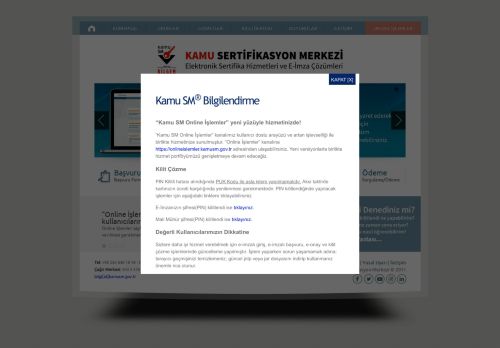 
                            4. Kamu SM - Kamu Sertifikasyon Merkezi - Elektronik Sertifika Hizmet ...