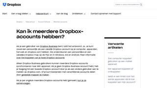 
                            6. Kan ik meerdere Dropbox-accounts hebben? – Dropbox Help