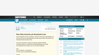 
                            8. Kan ikke komme på facebook.com - Eksperten - Computerworld