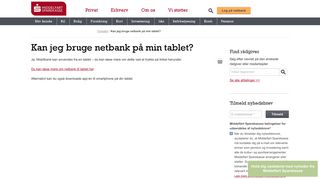 
                            10. Kan jeg bruge netbank på min tablet? - Middelfart Sparekasse