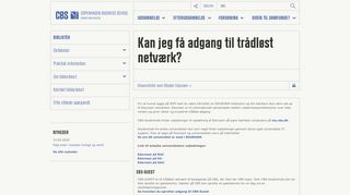 
                            10. Kan jeg få adgang til trådløst netværk? | CBS - Copenhagen Business ...