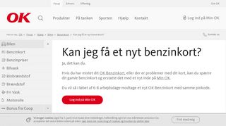 
                            4. Kan jeg få et nyt benzinkort hos OK? - OK