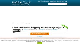 
                            6. Kan niet meer inloggen op mijn account bij Groupon DE - Klacht.nl