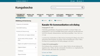 
                            8. Kanaler för kommunikation och dialog - Kungsbacka kommun