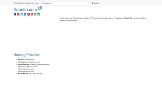 
                            6. Kaneka.com Error Analysis (By Tools) - WebsiteSuccessTools.com
