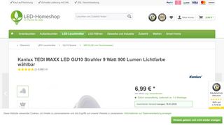 
                            12. Kanlux TEDI MAXX LED GU10 Strahler 9 Watt 900 Lm - [LED ...