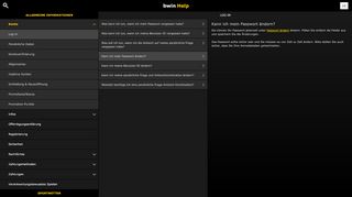 
                            2. Kann ich mein Passwort ändern? - Help - Bwin
