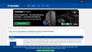 
                            9. Kann man E-Mail Adresse und Passwort speichern?(GMX Postfach ...