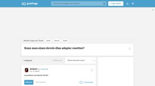 
                            8. Kann man einen devolo dlan adapter resetten? (Reset) - Gutefrage
