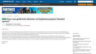 
                            12. Kann man gefährliche Websites mit Digitalisierungsbox Standard ...