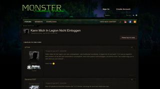 
                            2. Kann Mich In Legion Nicht Einloggen - German - Monster WoW Forum