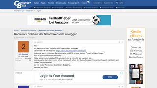 
                            6. Kann mich nicht auf der Steam-Webseite einloggen | ComputerBase Forum