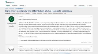 
                            6. Kann mich nicht mehr mit öffentlichen WLAN-Hotspots verbinden ...