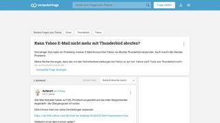 
                            9. Kann Yahoo E-Mail nicht mehr mit Thunderbird abrufen? (Email ...