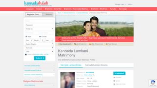 
                            6. Kannada Lambani Matrimonials - No 1 Site for Kannada Lambani ...
