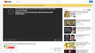 
                            12. Kannada Matrimony Happy Marriages Ad (45 secs) - YouTube