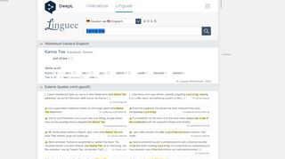 
                            2. Kanne Tee - Englisch-Übersetzung – Linguee Wörterbuch