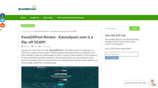 
                            7. KanoCKPool Review - Kanockpool.com is a Rip-off SCAM! - Scam ...