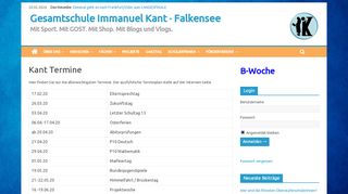 
                            4. Kant Termine – Gesamtschule Immanuel Kant · Falkensee