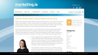 
                            7. Kantar Media adds Yellow News monitoring | Marketing.ie
