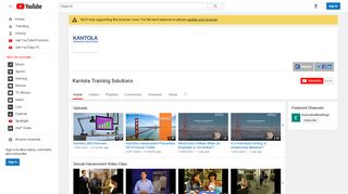 
                            12. Kantola Training Solutions - YouTube