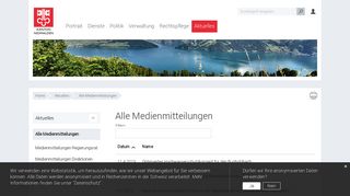 
                            12. Kanton Nidwalden Online: Alle Medienmitteilungen: An- und ...