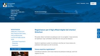 
                            8. Kantonsamtsblatt Graubünden Registraziun