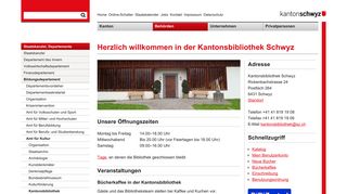
                            9. Kantonsbibliothek - Kanton Schwyz