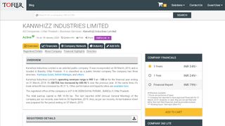 
                            10. Kanwhizz Industries Limited - Financial Reports, Balance Sheets ...