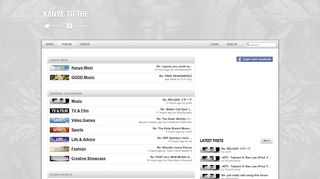 
                            4. Kanye West Forum « KanyeToThe.com
