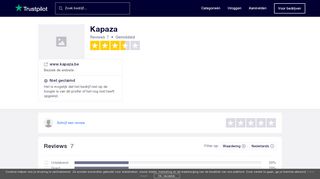 
                            6. Kapaza reviews| Lees klantreviews over www.kapaza.be - Trustpilot