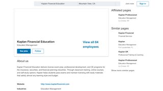 
                            10. Kaplan Financial Education | LinkedIn