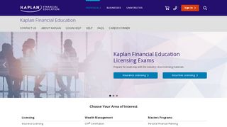 
                            2. Kaplan Financial Education