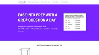 
                            5. Kaplan GRE Practice Question of the Day