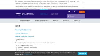 
                            12. Kaplan IT Training Login Help - Username and Password Recovery