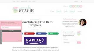 
                            10. Kaplan Tutoring Test Drive Program - Simply Stacie