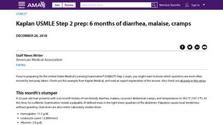 
                            10. Kaplan USMLE Step 2 prep: 6 months of diarrhea, malaise, cramps ...