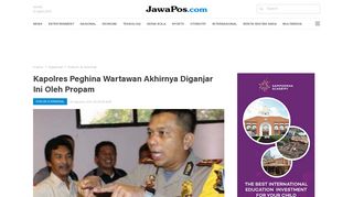 
                            1. Kapolres Peghina Wartawan Akhirnya Diganjar Ini Oleh Propam