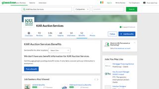 
                            5. KAR Auction Services Employee Benefits and Perks | Glassdoor.ie