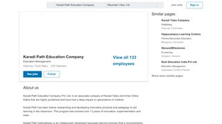 
                            6. Karadi Path Education Company | LinkedIn