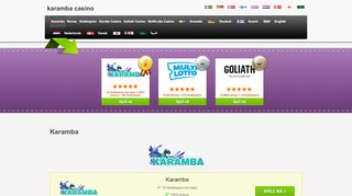 
                            3. Karamba - 20 Gratisspins (no dep) + 100% bonus + 100 Gratisspins